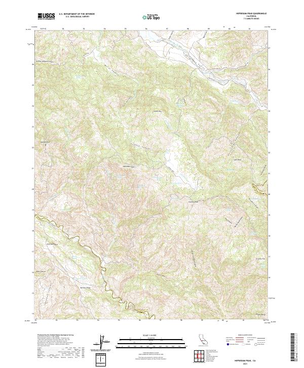 Hepsedam Peak topographic map thumbnail