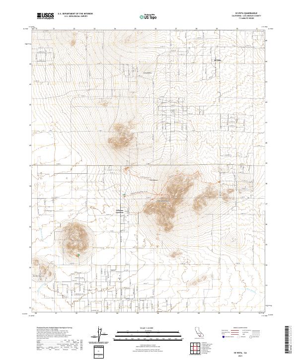 Hi Vista topographic map thumbnail