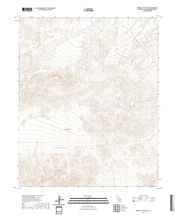 Hidden Valley East topographic map thumbnail