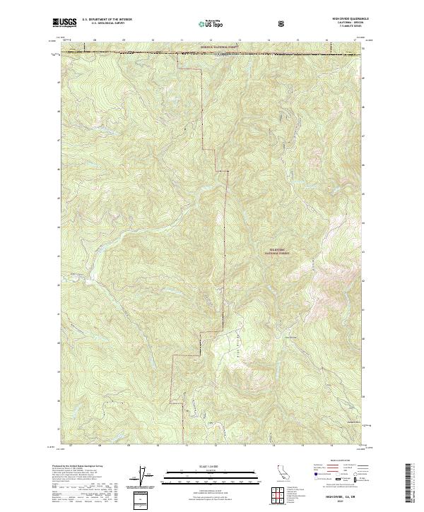 High Divide 2021 topographic map thumbnail