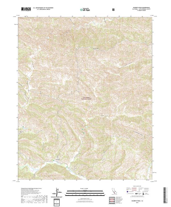 Hildreth Peak 2021 topographic map thumbnail