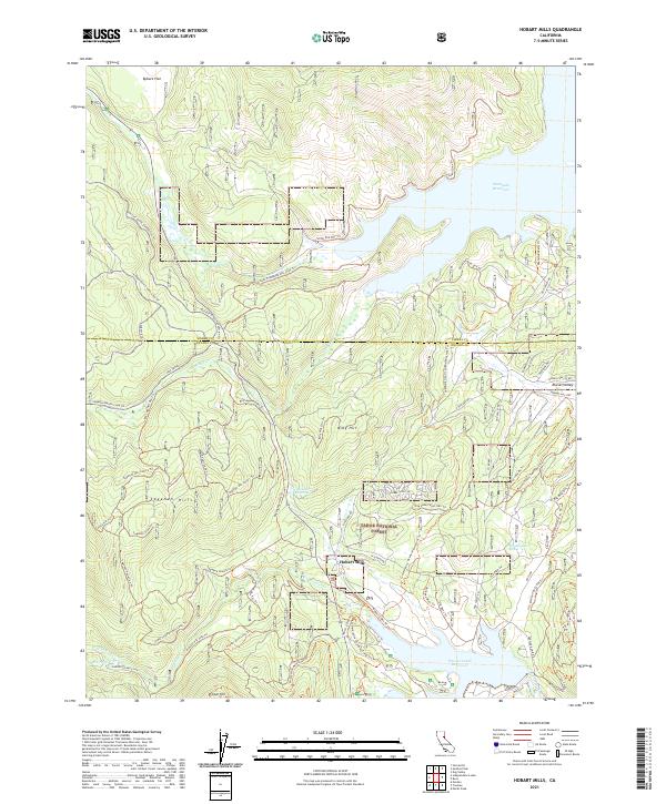 Hobart Mills topographic map thumbnail