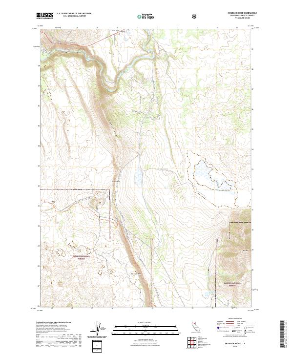 Hogback Ridge topographic map thumbnail
