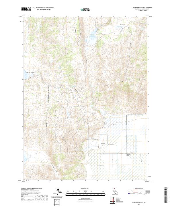 Holbrook Canyon topographic map thumbnail