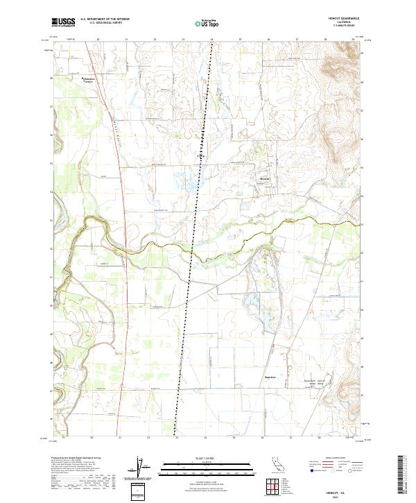 Honcut 2021 topographic map thumbnail