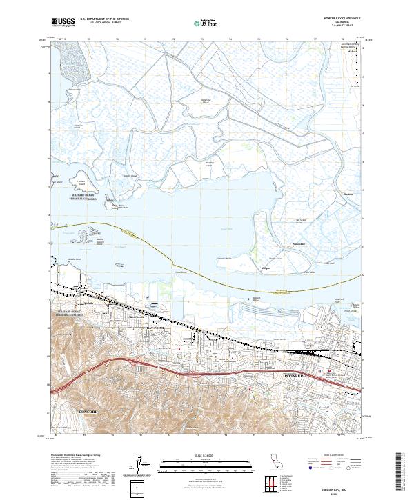 Honker Bay 2022 topographic map thumbnail