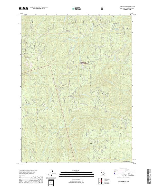 Hopkins Butte topographic map thumbnail