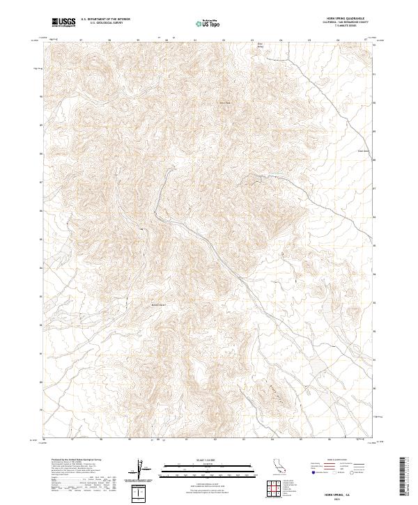 Horn Spring topographic map thumbnail