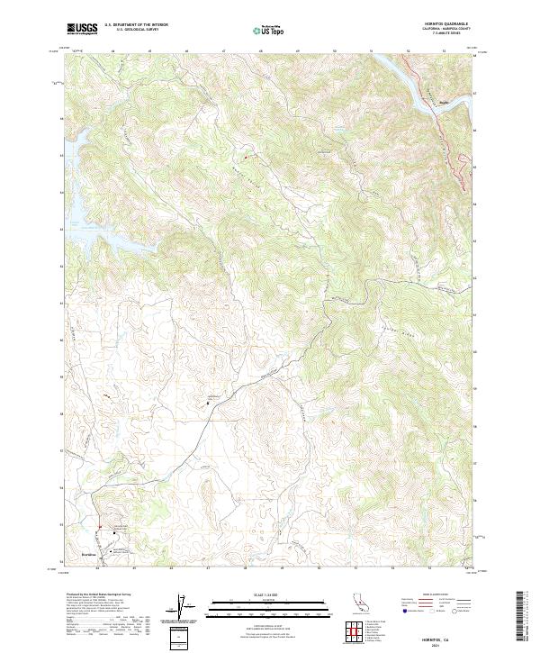 Hornitos 2021 topographic map thumbnail