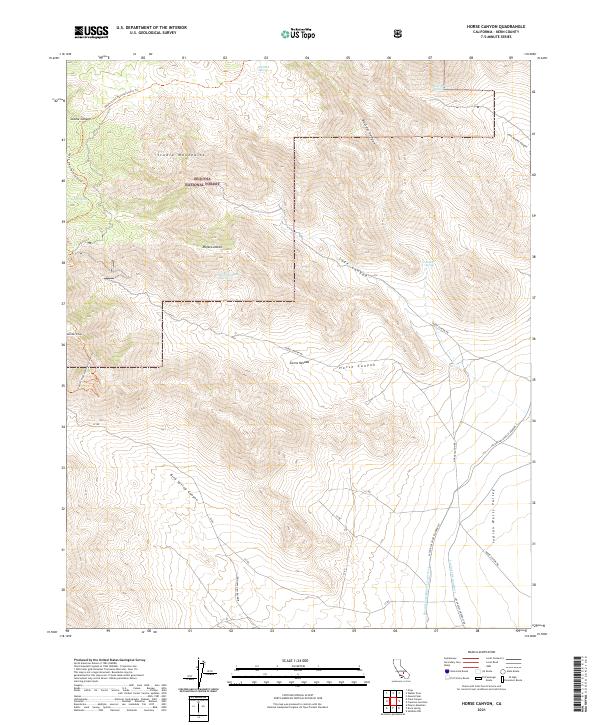 Horse Canyon topographic map thumbnail