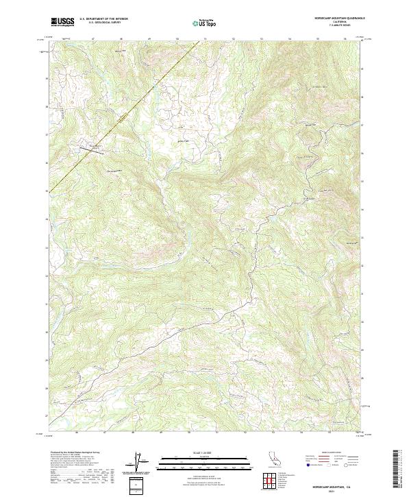 Horsecamp Mountain topographic map thumbnail