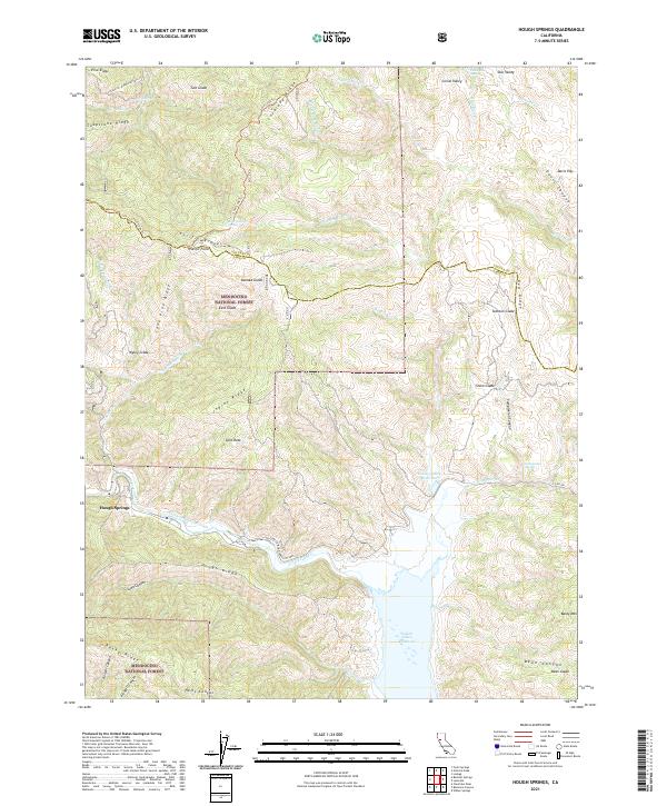 Hough Springs topographic map thumbnail