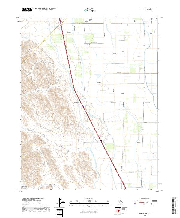 Howard Ranch 2021 topographic map thumbnail