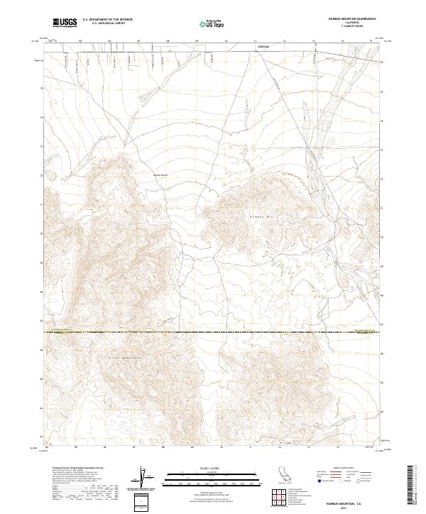 Humbug Mountain 2021 topographic map thumbnail