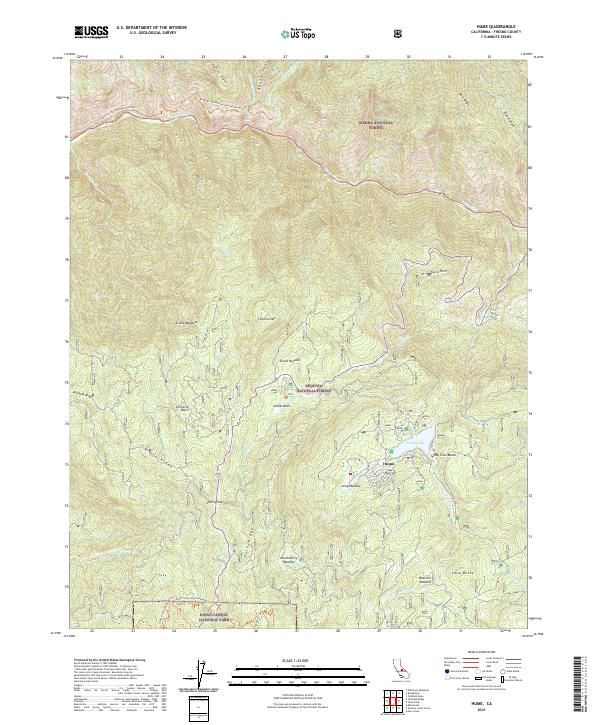 Hume topographic map thumbnail