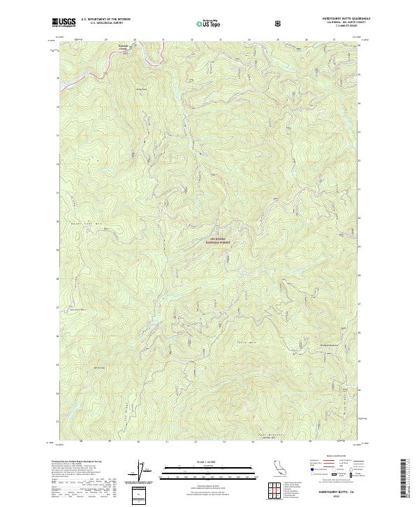 Hurdygurdy Butte topographic map thumbnail