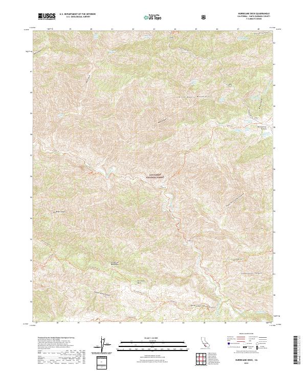 Hurricane Deck 2021 topographic map thumbnail