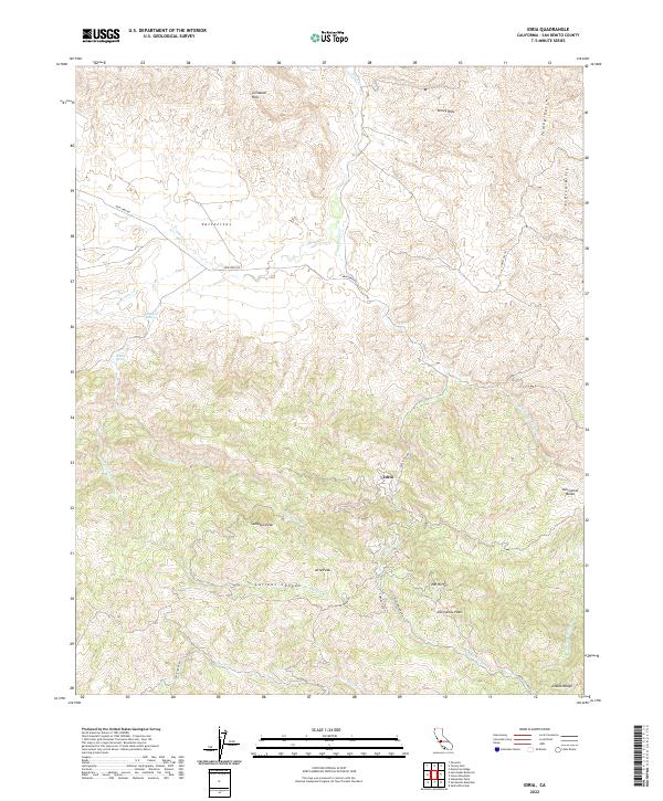 Idria 2022 topographic map thumbnail
