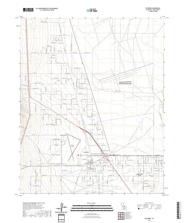 Inyokern topographic map thumbnail