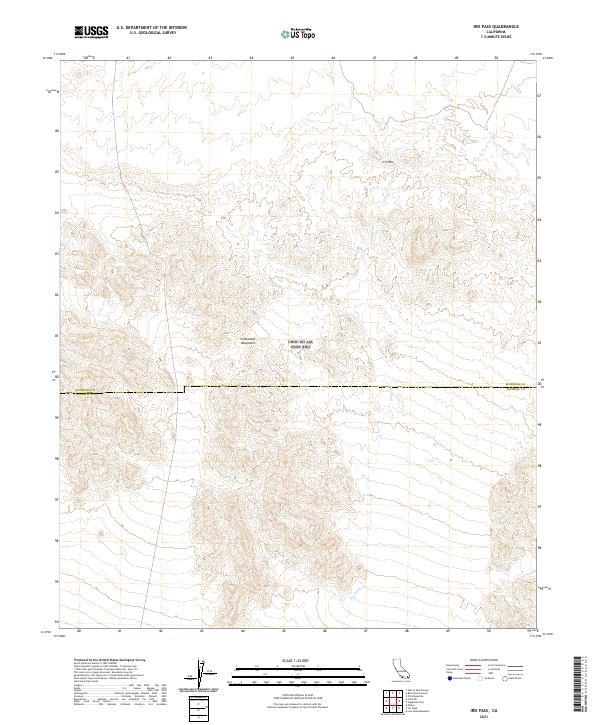 Iris Pass 2021 topographic map thumbnail