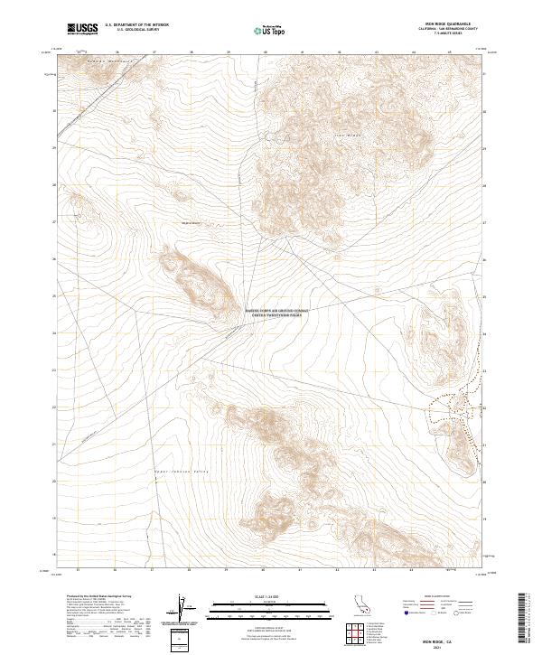 Iron Ridge 2021 topographic map thumbnail