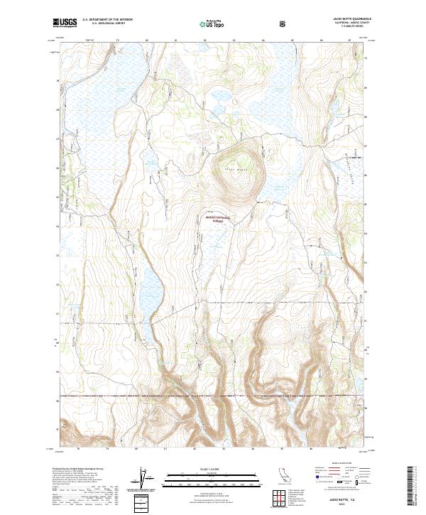 Jacks Butte 2021 topographic map thumbnail