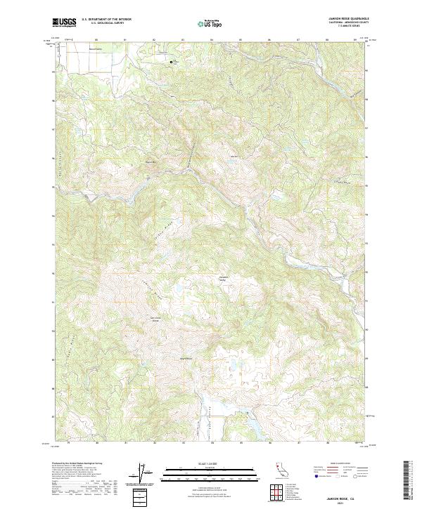 Jamison Ridge topographic map thumbnail