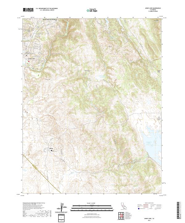 Jenny Lind topographic map thumbnail