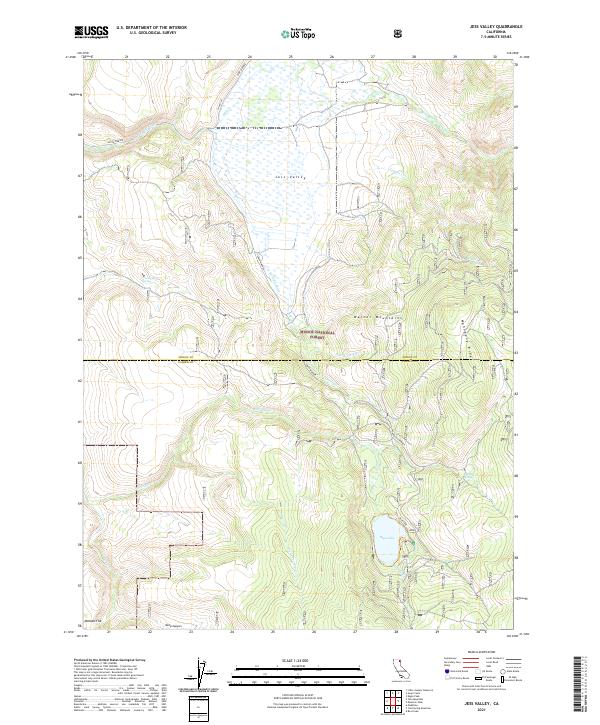 Jess Valley topographic map thumbnail