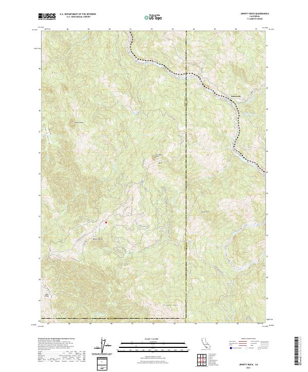 Jewett Rock topographic map thumbnail