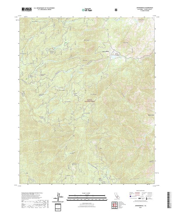 Johnsondale topographic map thumbnail