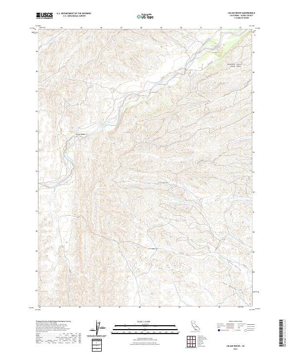 Julian Rocks topographic map thumbnail