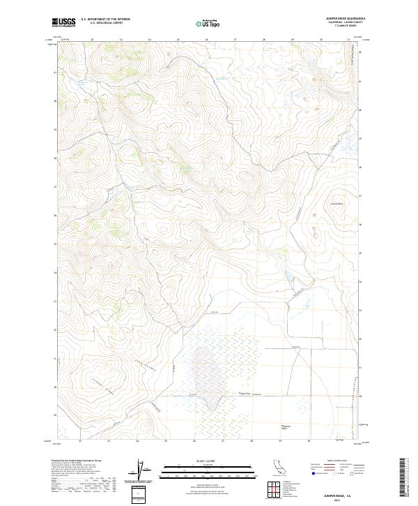 Juniper Ridge topographic map thumbnail