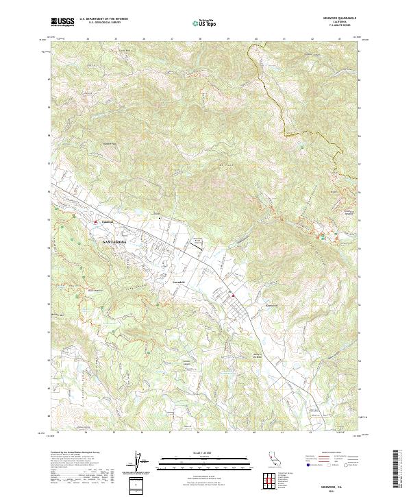 Kenwood topographic map thumbnail