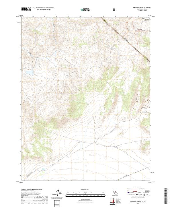 Kirkwood Spring 2021 topographic map thumbnail