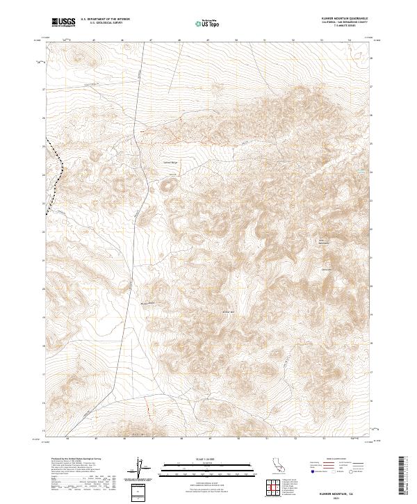 Klinker Mountain 2021 topographic map thumbnail