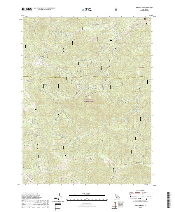 Kneecap Ridge topographic map thumbnail