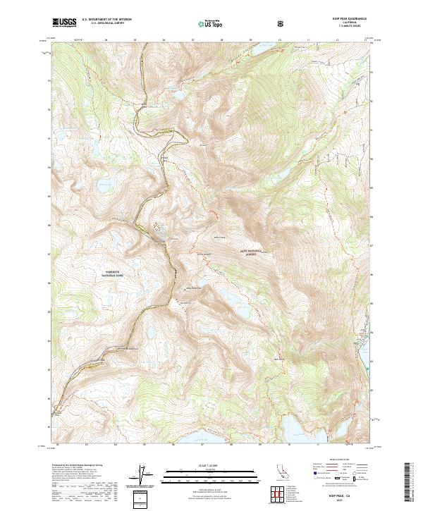 Koip Peak topographic map thumbnail