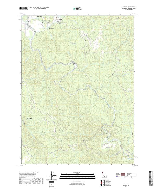 Korbel topographic map thumbnail