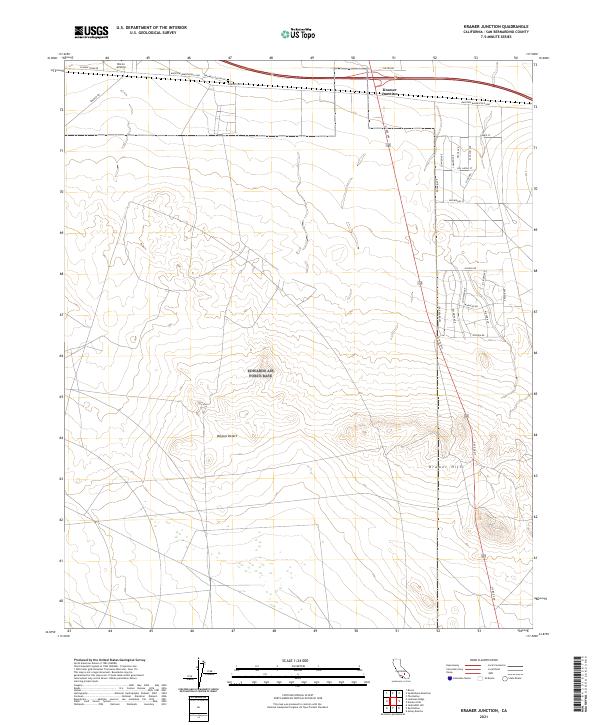 Kramer Junction 2021 topographic map thumbnail