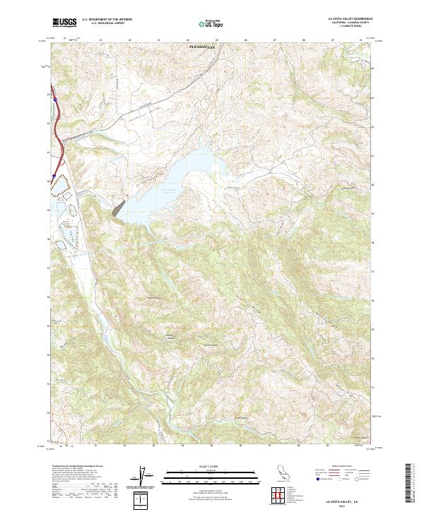La Costa Valley topographic map thumbnail