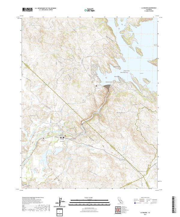 La Grange 2021 topographic map thumbnail