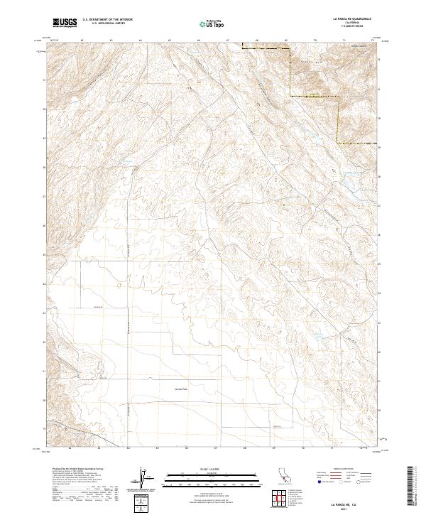 La Panza NE topographic map thumbnail