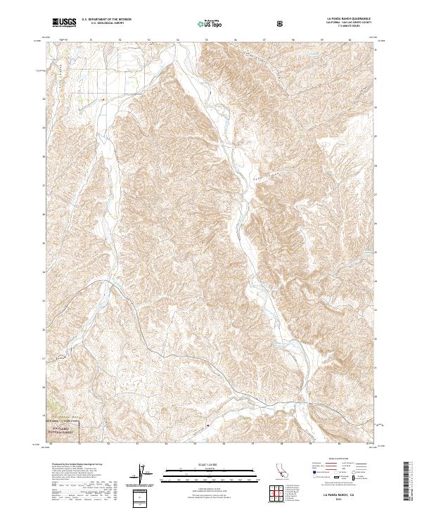 La Panza Ranch topographic map thumbnail