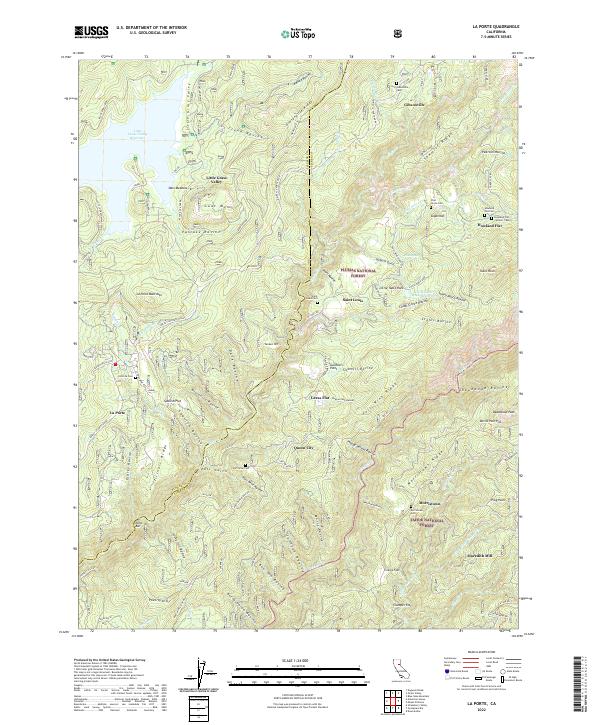 La Porte 2022 topographic map thumbnail