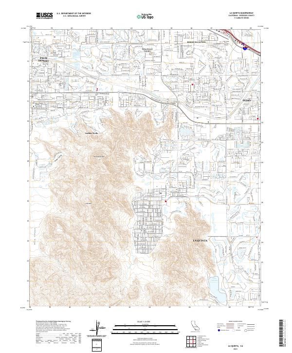 La Quinta 2021 topographic map thumbnail