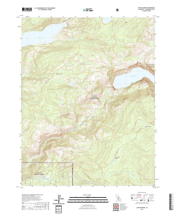 Lake Eleanor topographic map thumbnail