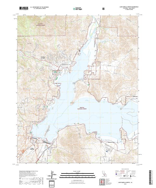 Lake Isabella North topographic map thumbnail