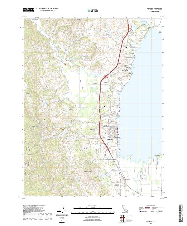 Lakeport topographic map thumbnail