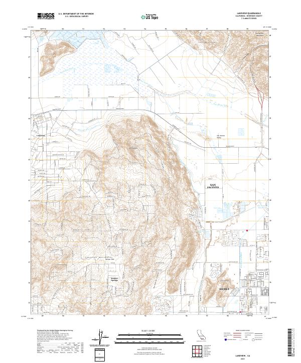 Lakeview 2021 topographic map thumbnail